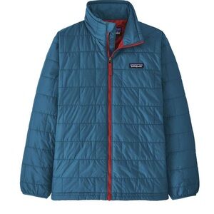 Patagonia Kids' Nano Puff Brick Quilt Jacket in “Wavy Blue”
